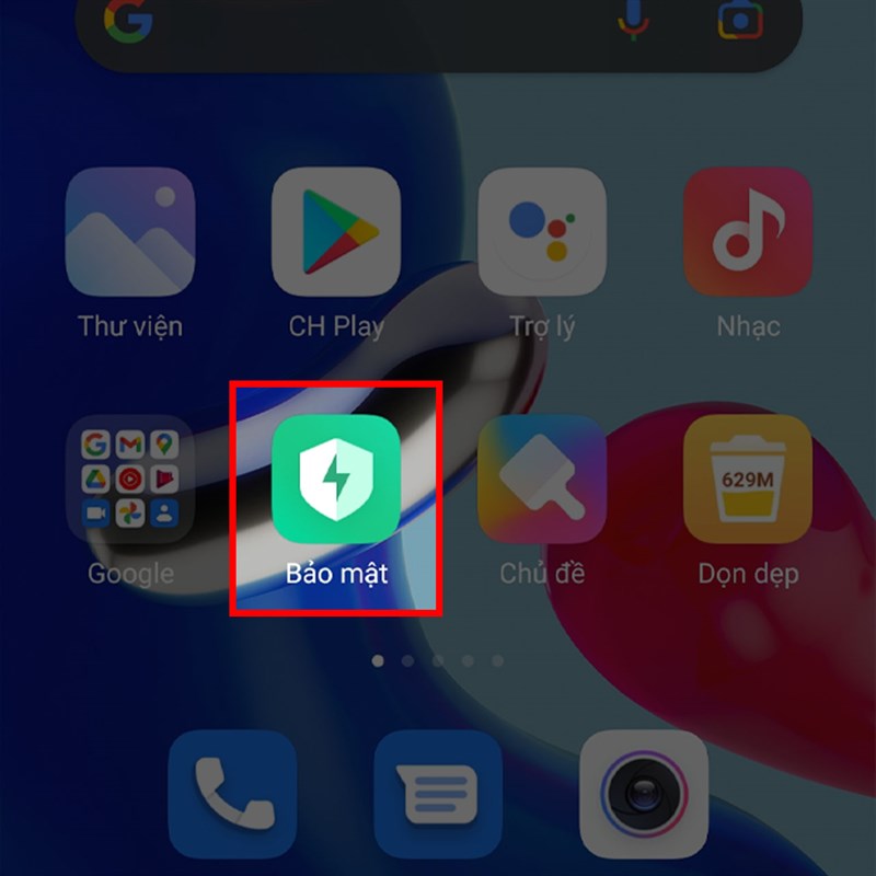 Cách sử dụng app bảo mật trên Xiaomi Note 11