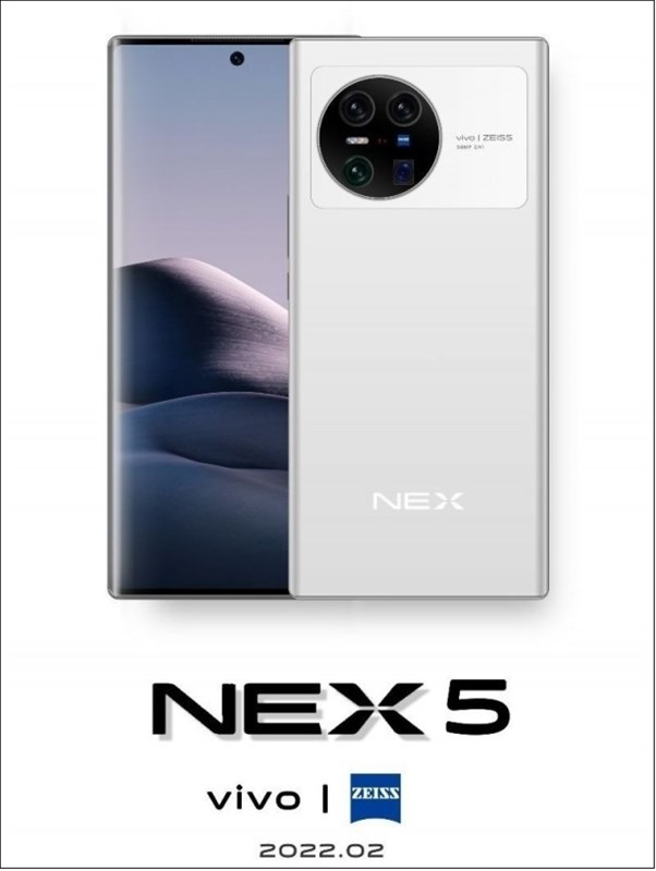 Hình ảnh render Vivo NEX 5 lộ diện Hình ảnh render Vivo NEX 5 lộ diện