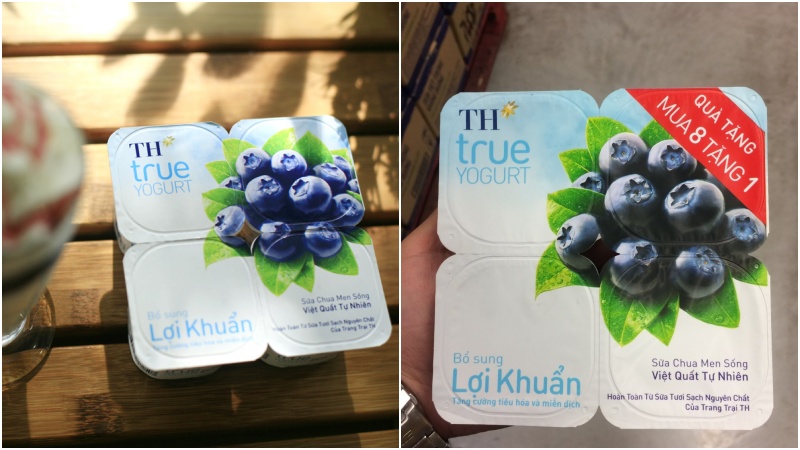 Sữa chua men sống TH True Yogurt việt quất tự nhiên