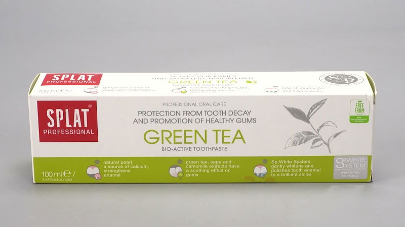 Kem đánh răng Green Tea Herbal Splat ngăn ngừa sâu răng, cho hơi thở thơm tho