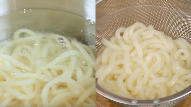 Nấu mì udon