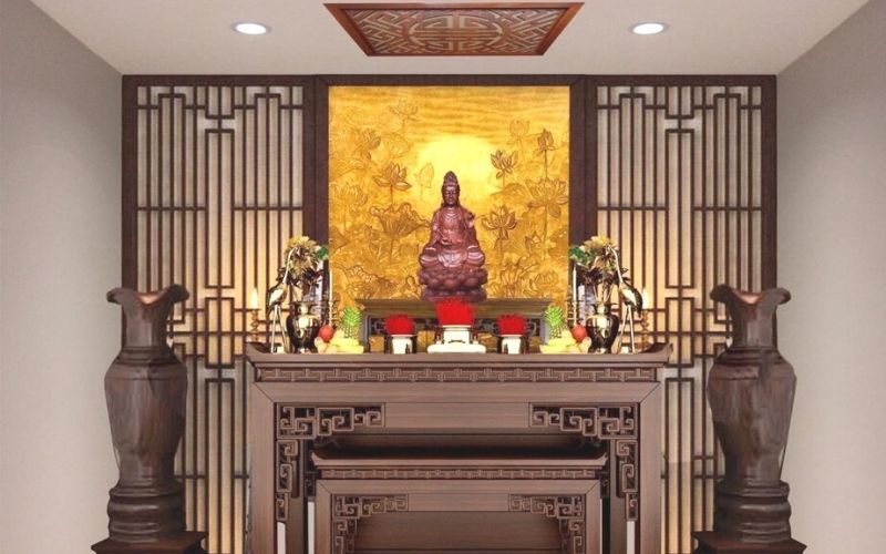 Nên thờ riêng tượng Phật Quan âm ở nơi trang nghiêm