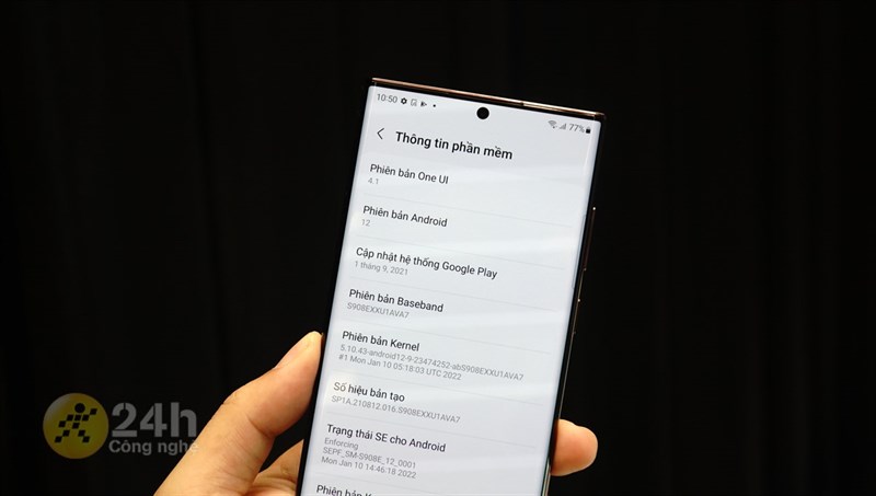 Samsung Galaxy S22 Ultra cấu hình