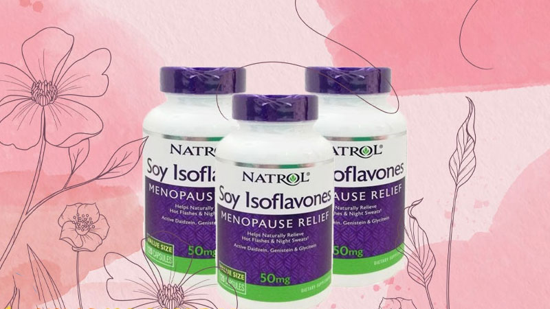 Viên uống Natrol Soy Isoflavones được sản xuất bởi hãng dược phẩm Natrol tại Mỹ