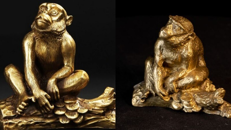Khỉ ngồi suy tư mang ý nghĩa trí tuệ và giác ngộ trong nhà Phật
