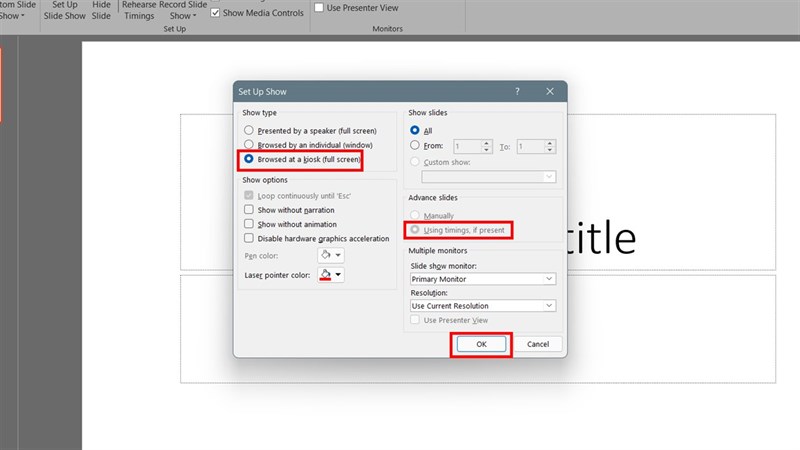 Cách lặp lại slide tự động trong PowerPoint