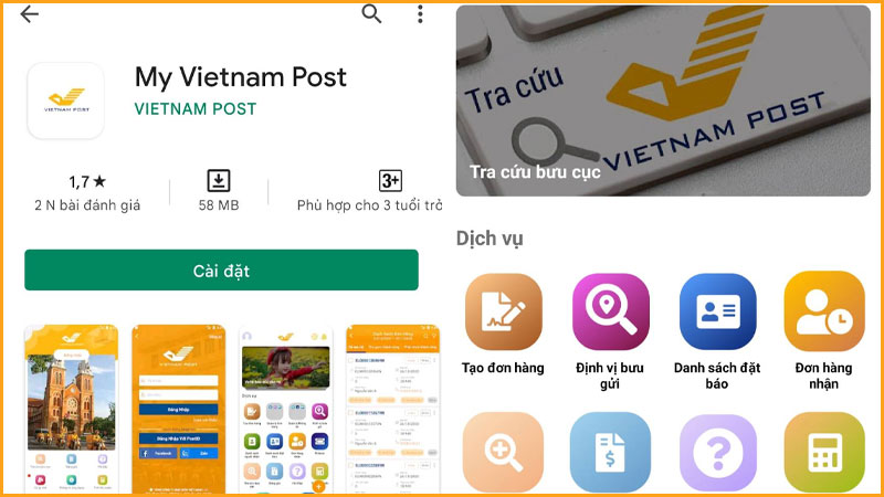 Tải và đăng nhập vào app My Vietnam Post