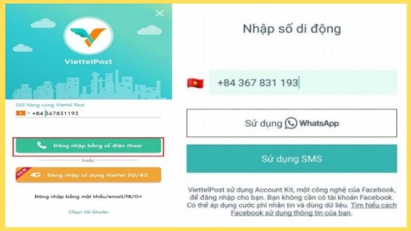 Cách đăng nhập và đăng ký trên app Viettel Post