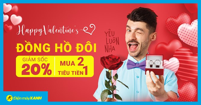 5 mẫu Đồng hồ đôi cực đẹp giảm 20%, mua ngay tặng người thương ngày Valentine