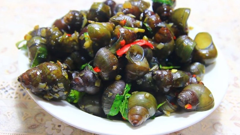 How to make fried rice snails with lemongrass and chili spicy, full of flavor