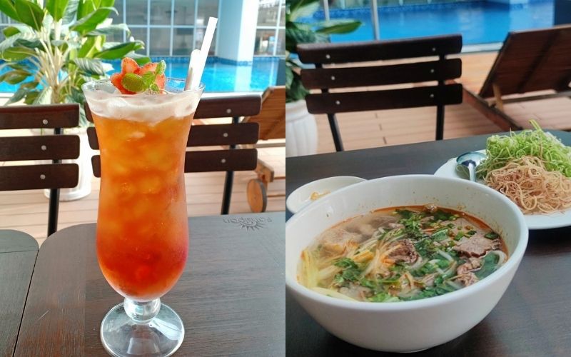 Những món nước và đồ ăn cực ngon tại Cafe Hồ Bơi Lê Thành
