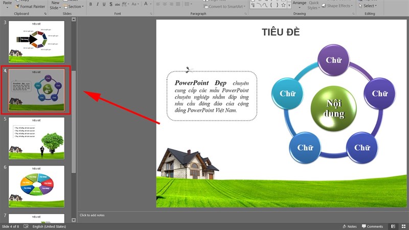 Cách ẩn slide khi trình chiếu trong PowerPoint