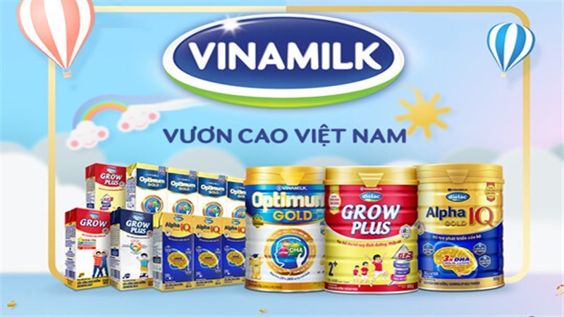 Các sản phẩm từ sữa của Vinamilk