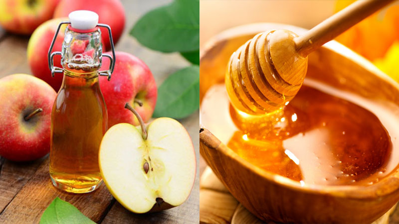 Apple cider vinegar with honey