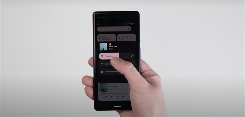 Android 13 thanh âm lượng có giao diện mới