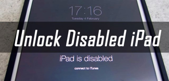 cách sửa ipad bị vô hiệu hoá