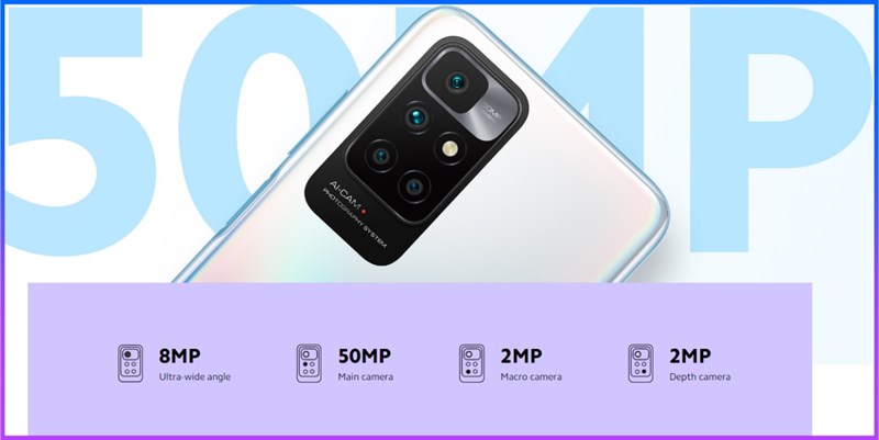 Thông số bốn camera sau của Redmi 10 2022
