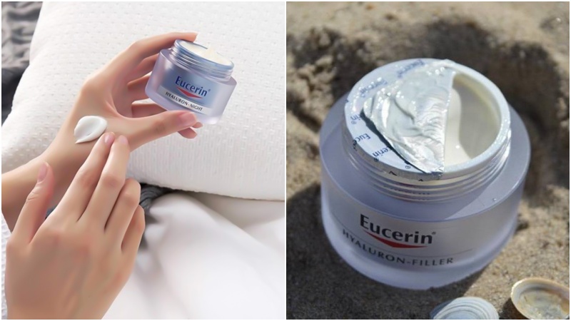 Chất kem ngăn ngừa lão hóa ban đêm Eucerin Hyaluron - Filler Night Cream
