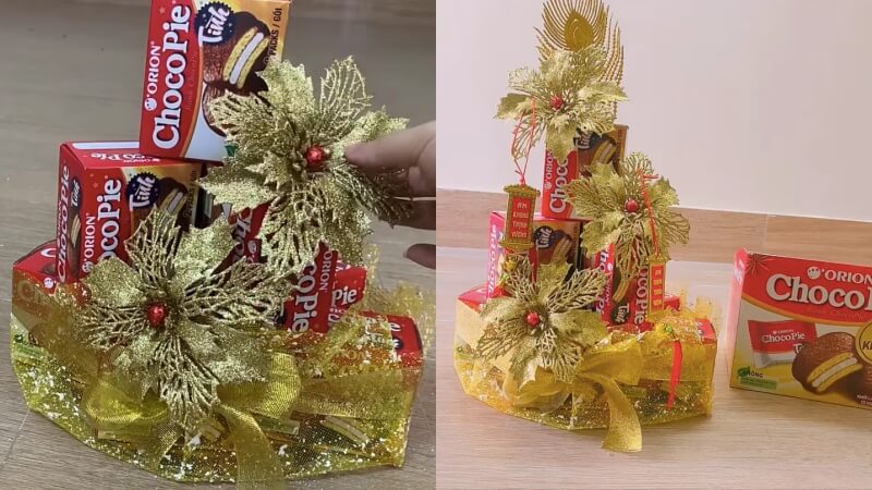 How to make a cake tower, a fortune beer tower as a gift for Tet