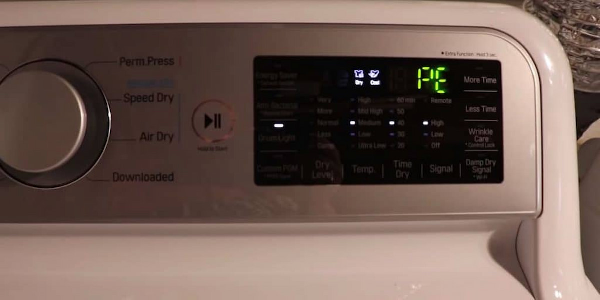 What is the PE error error LG washing machine? Causes and quick fixes