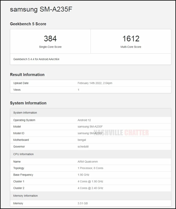 Galaxy A23 5G có thể sẽ được trang bị chip Snapdragon 680 và RAM 4GB