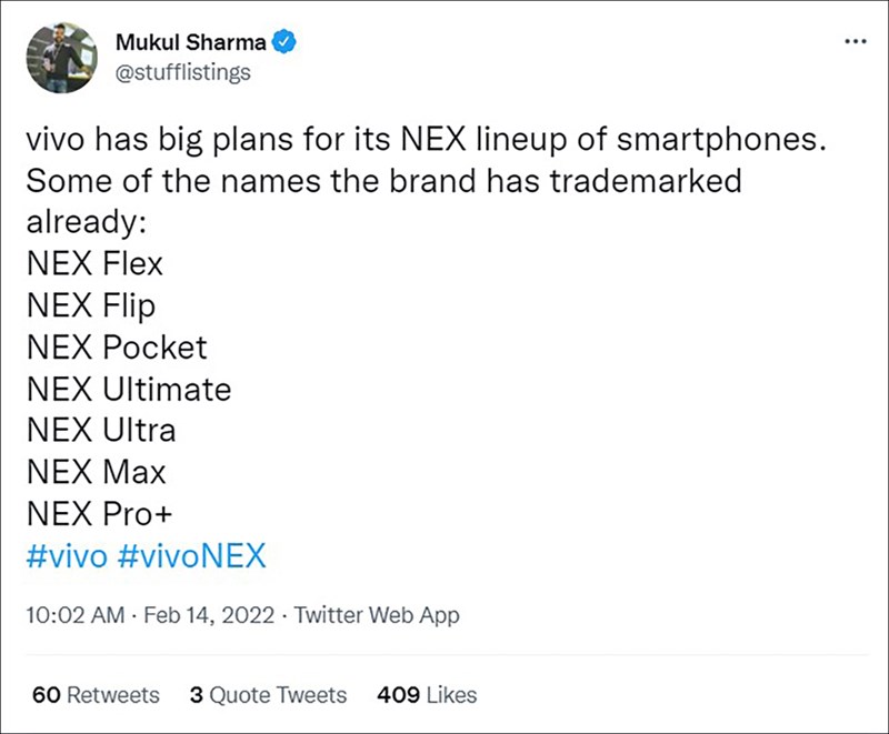 Thông tin được chuyên gia rò rỉ Mukul Sharma chia sẻ