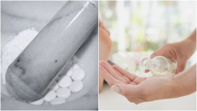 Cách làm hỗn hợp aspirin trị nứt gót chân