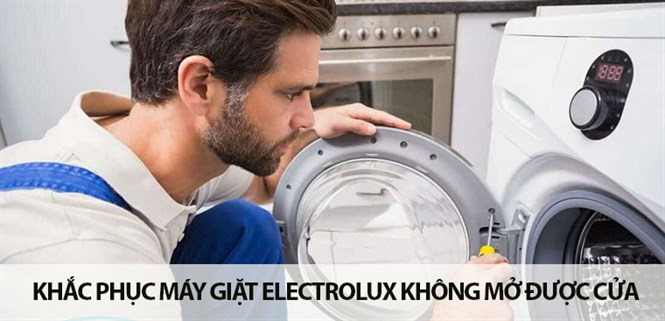 Nguyên nhân và cách khắc phục máy giặt Electrolux không mở được cửa