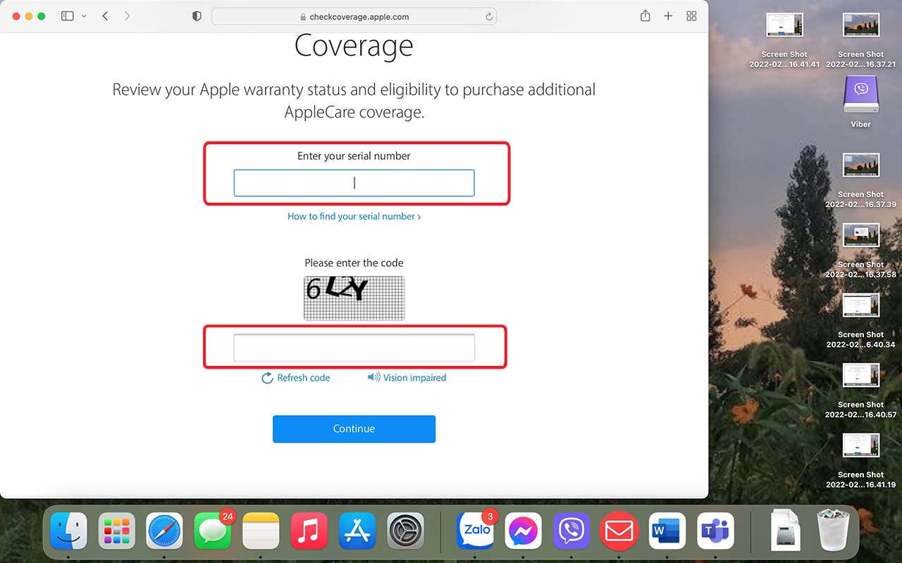 Cách kiểm tra bảo hành MacBook