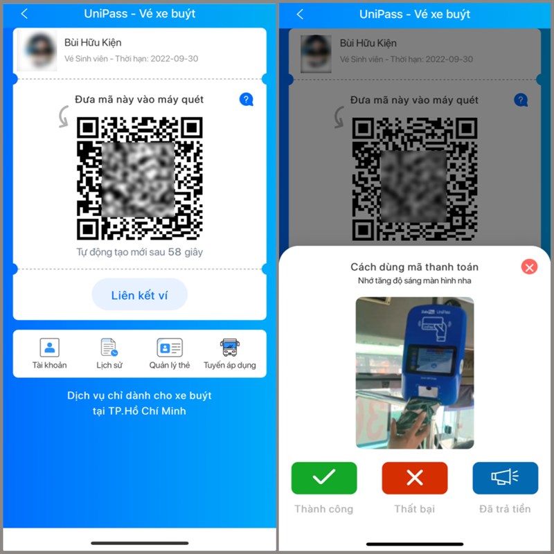 Cách thanh toán vé xe buýt qua ZaloPay