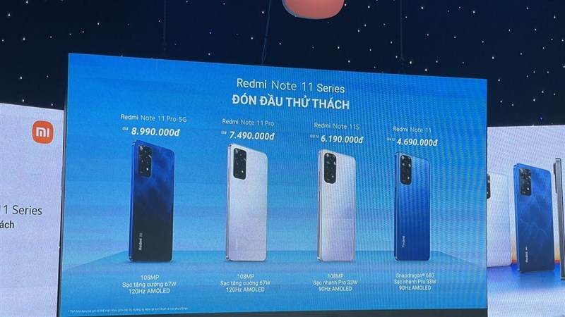 Giá Redmi Note 11 Pro series được công bố tại thị trường Việt Nam.