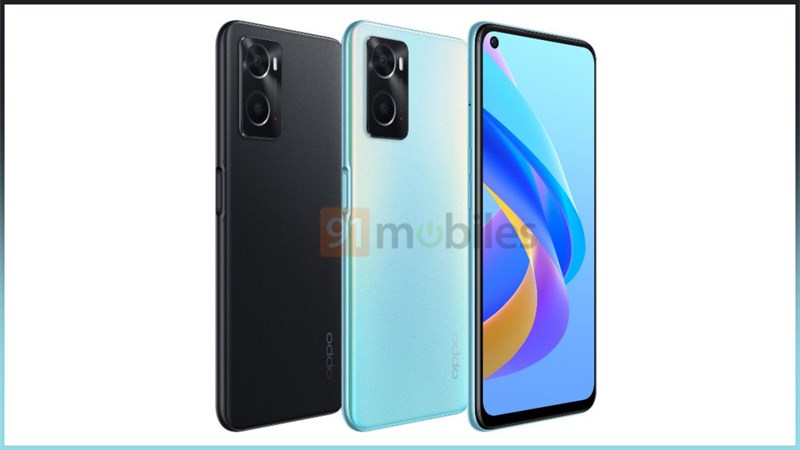 OPPO A76 có hai tùy chọn màu sắc: Xanh và đen