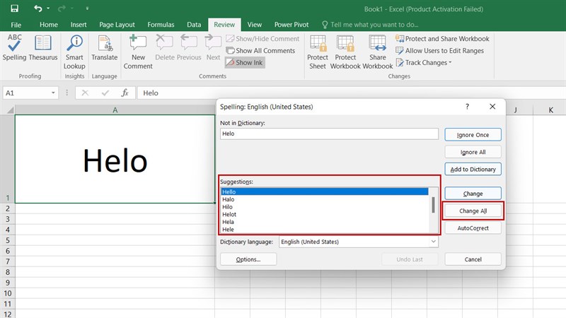 Cách kiểm tra lỗi chính tả trong Excel Cách kiểm tra lỗi chính tả trong Excel