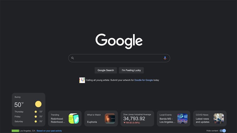 Giao diện Google tìm kiếm mới đi kèm các ô tiện ích