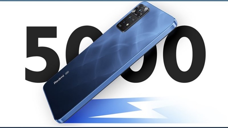 Redmi Note 11 Pro được trang bị viên pin  5.000 mAh