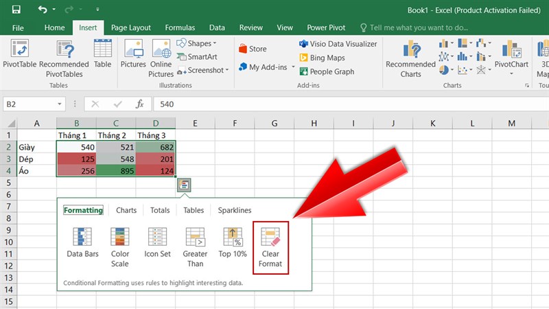 Cách dùng tính năng phân tích nhanh dữ liệu trong Excel