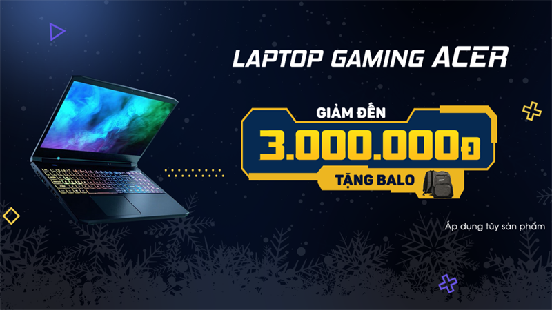 Tuần lễ Gaming: Laptop Acer tung ưu đãi cực khủng lên đến 3 triệu đồng