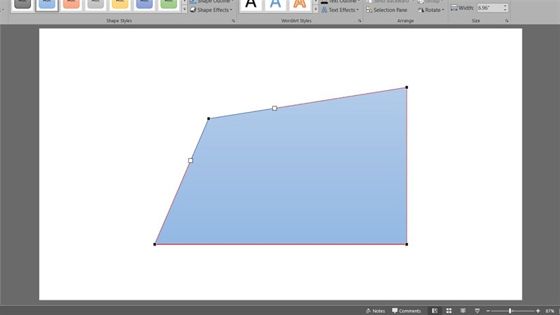 Cách thay đổi hình dạng shape bằng công cụ Edit Points
