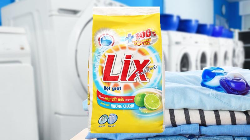 Bột giặt Lix hương chanh