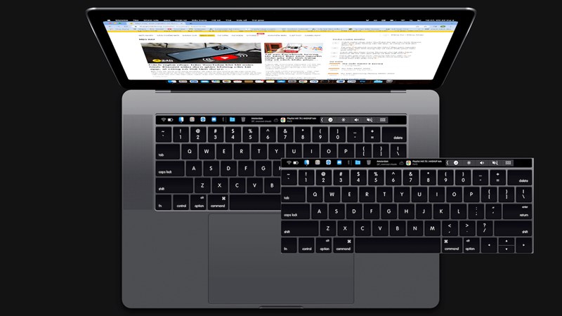 Cách điều khiển thanh dock bằng touch bar