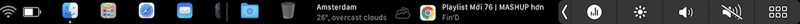 Dock trên thanh Touch bar