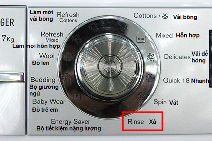 Rinse trong máy giặt là gì? Chức năng và cách dùng hiệu quả