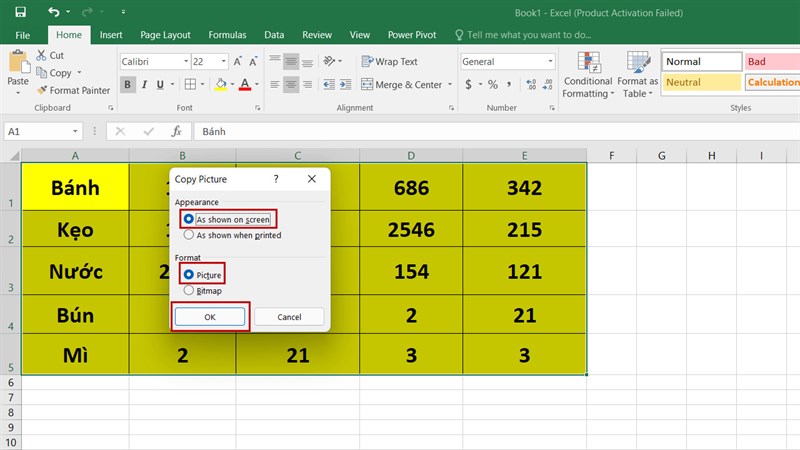 Cách chuyển File Excel sang dạng ảnh