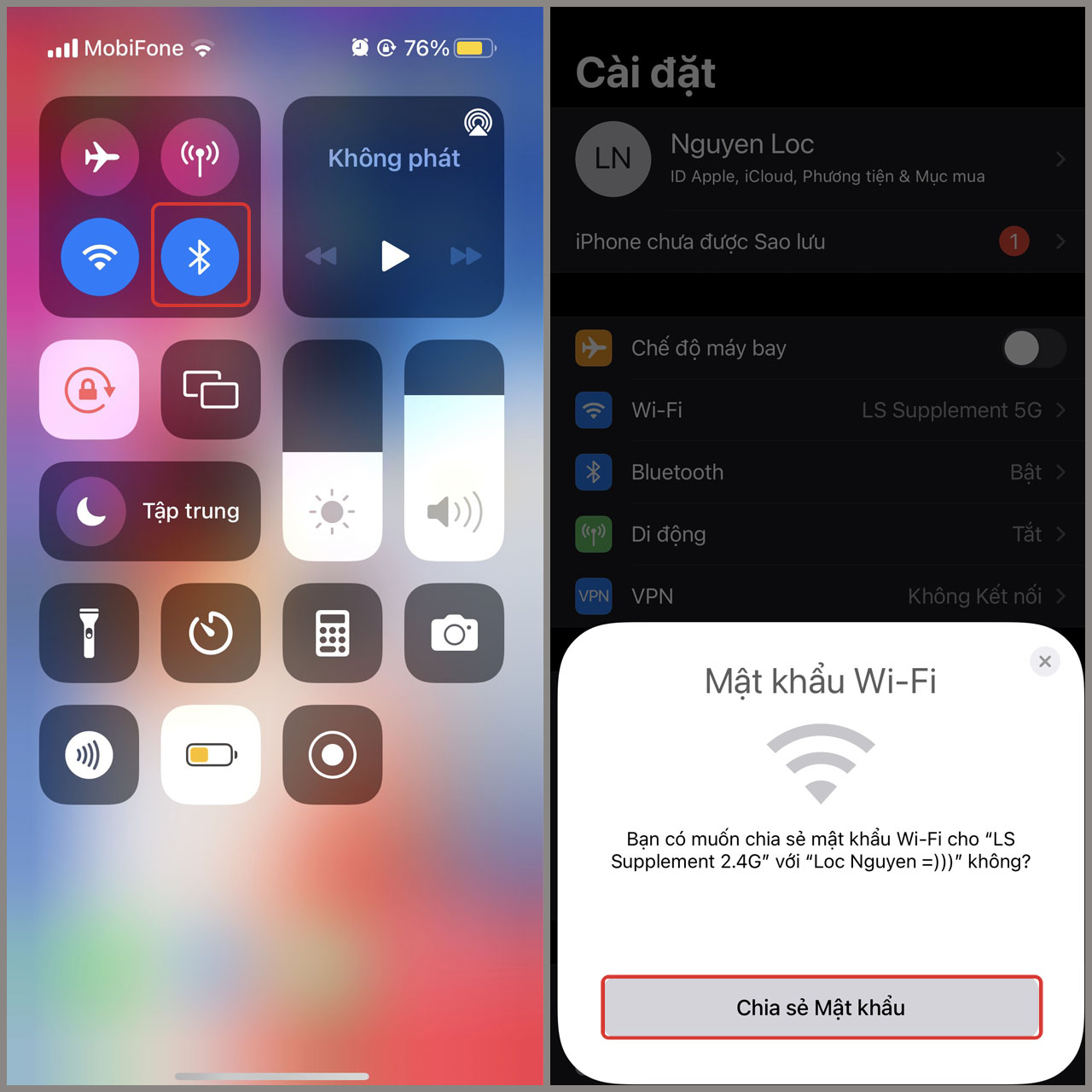 Cách chia sẻ WiFi trên iPhone không cần mật khẩu