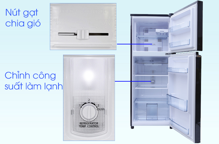 Điều chỉnh nhiệt độ đối với tủ lạnh Panasonic có cần gạt