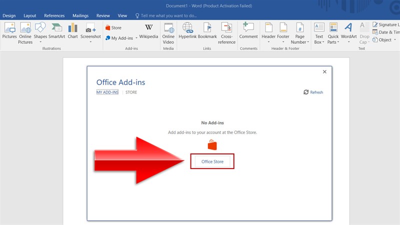 Hướng dẫn cách thêm tiện ích bổ trợ Add-ins vào trong Word