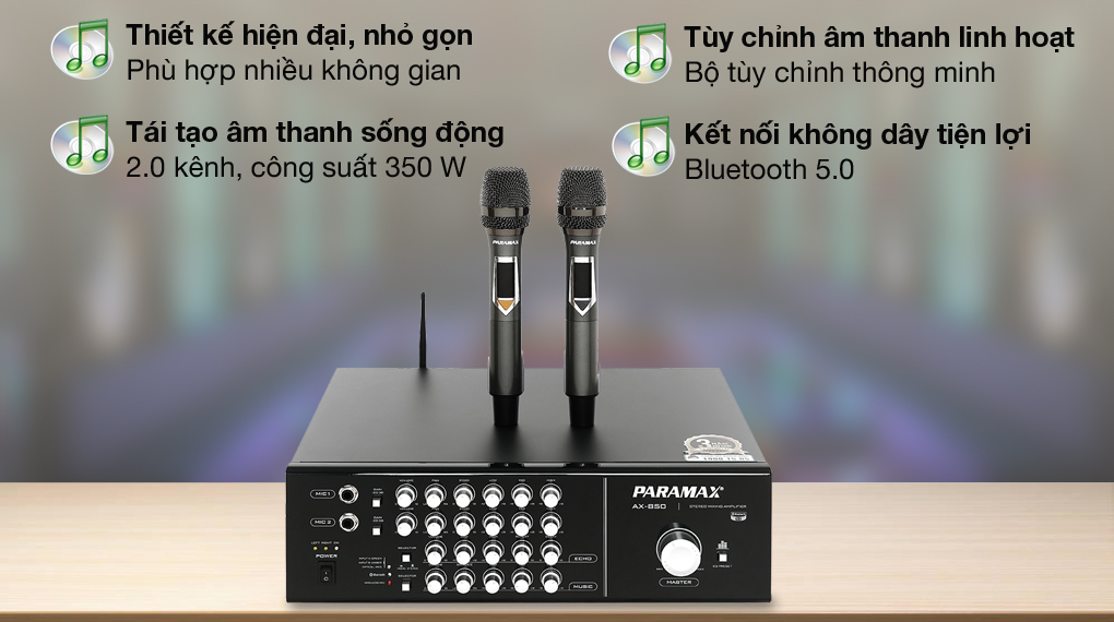 Amply Karaoke Paramax AX-850