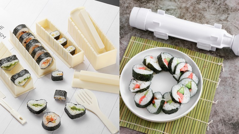 Use molds and tools for rolling kimbap