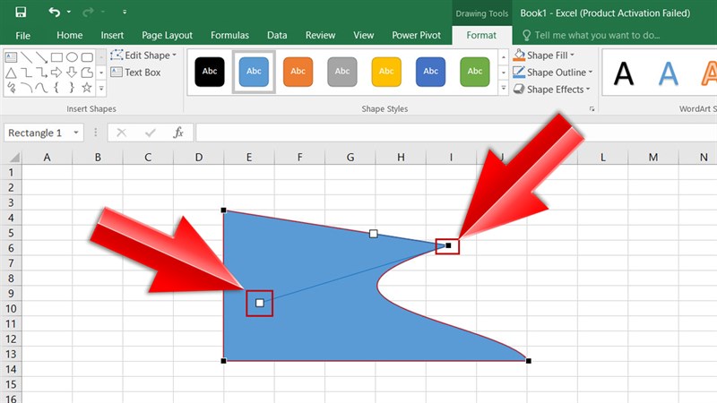 cách thay đổi hình dạng Shapes trong Excel