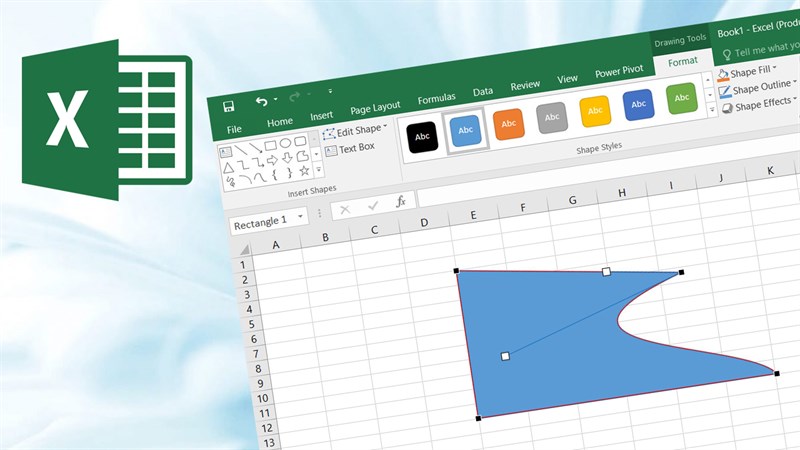 cách thay đổi hình dạng Shapes trong Excel